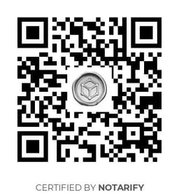 QR Code certificazione Notarify