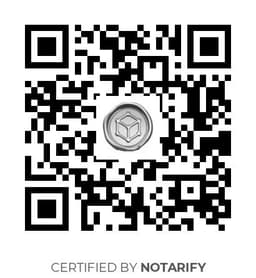 QR Code certificazione Notarify