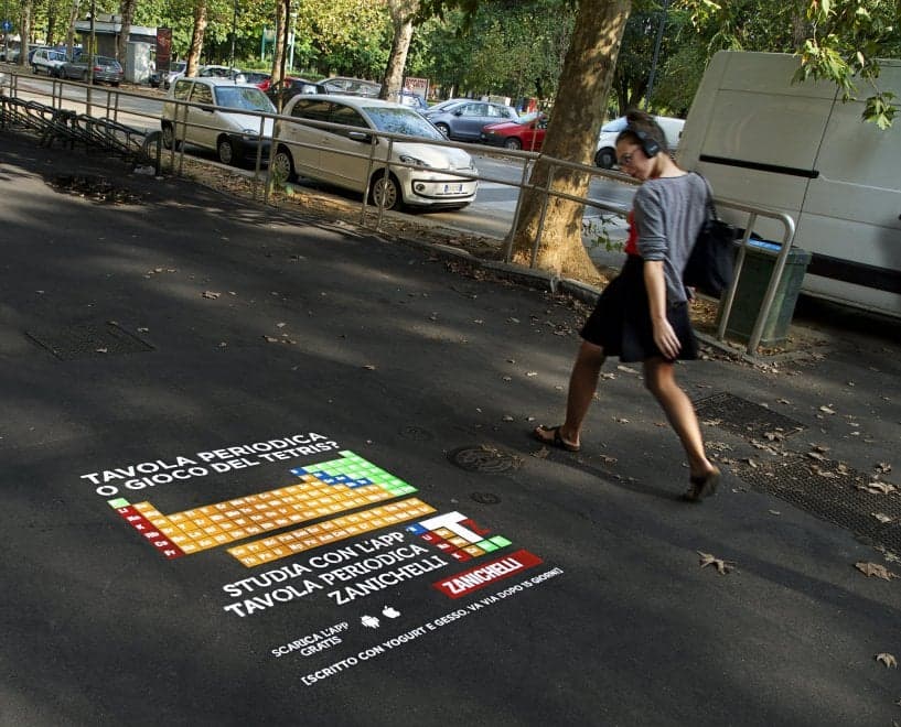 Il floor advertising diventa ecosostenibile, con lo yogurt