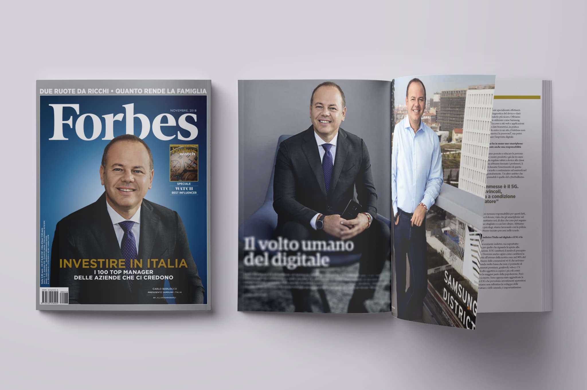 Forbes di novembre in edicola con i manager che credono nell'Italia