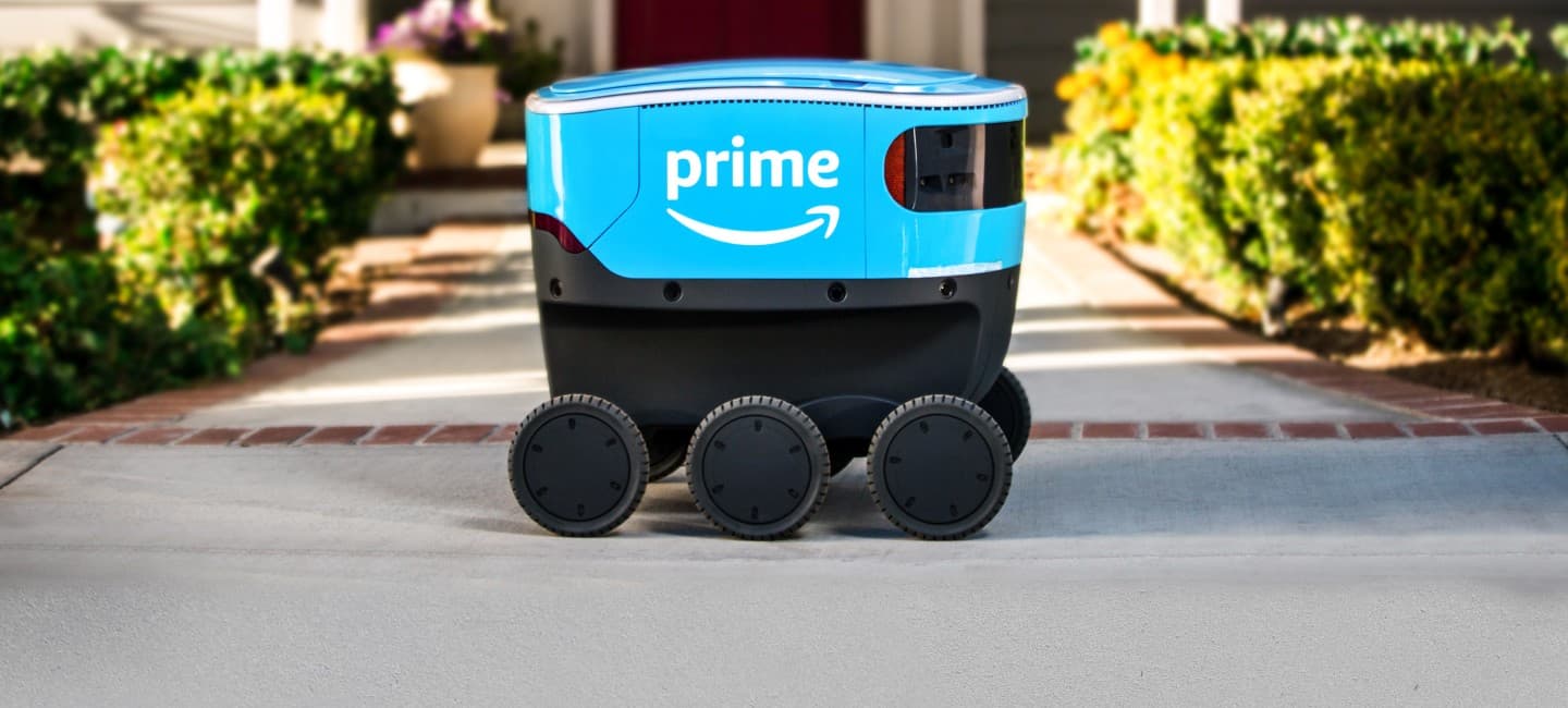 Amazon sta sperimentando il primo robot postino