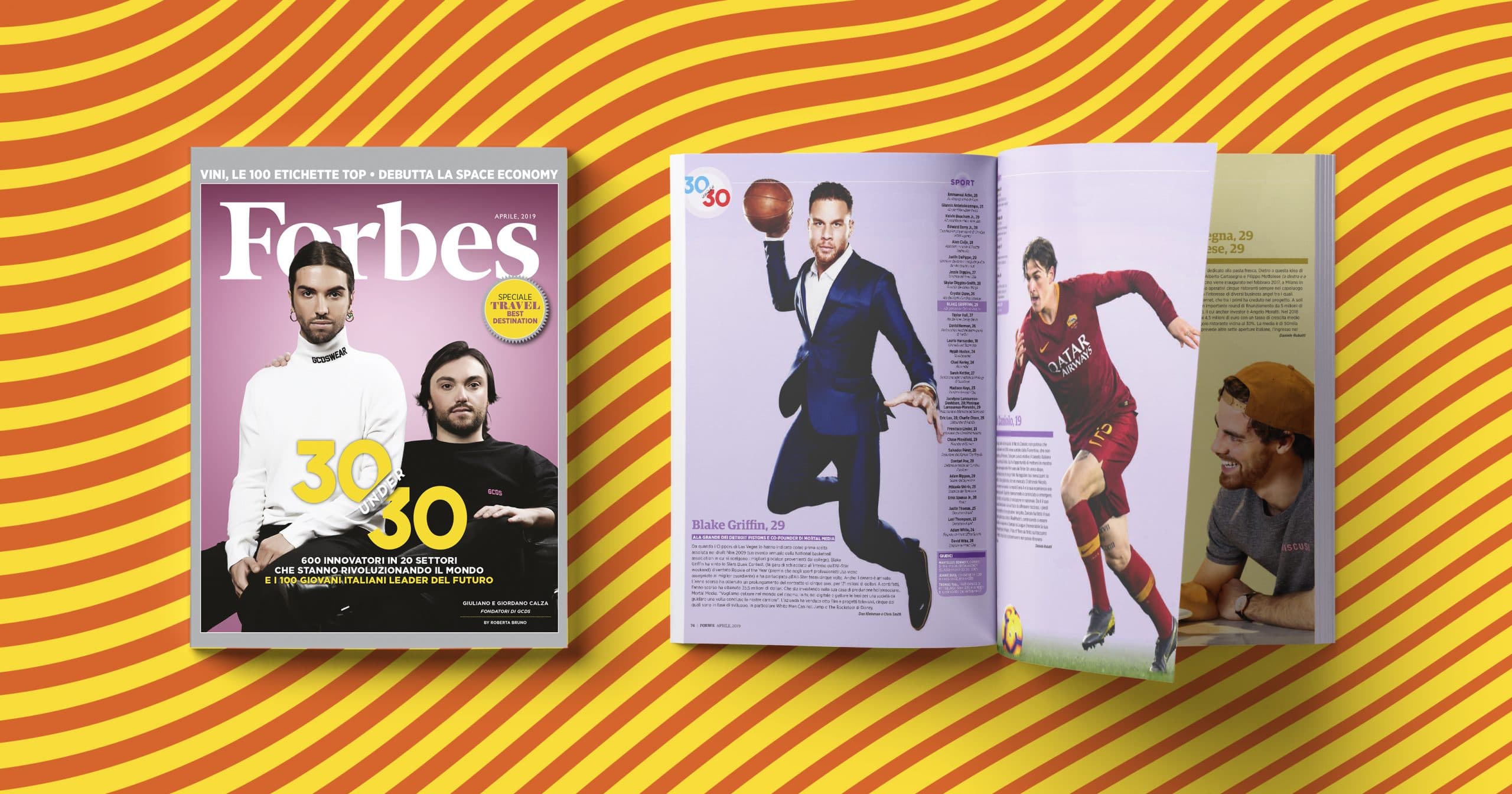 Forbes di aprile in edicola con i 100 Under 30 italiani