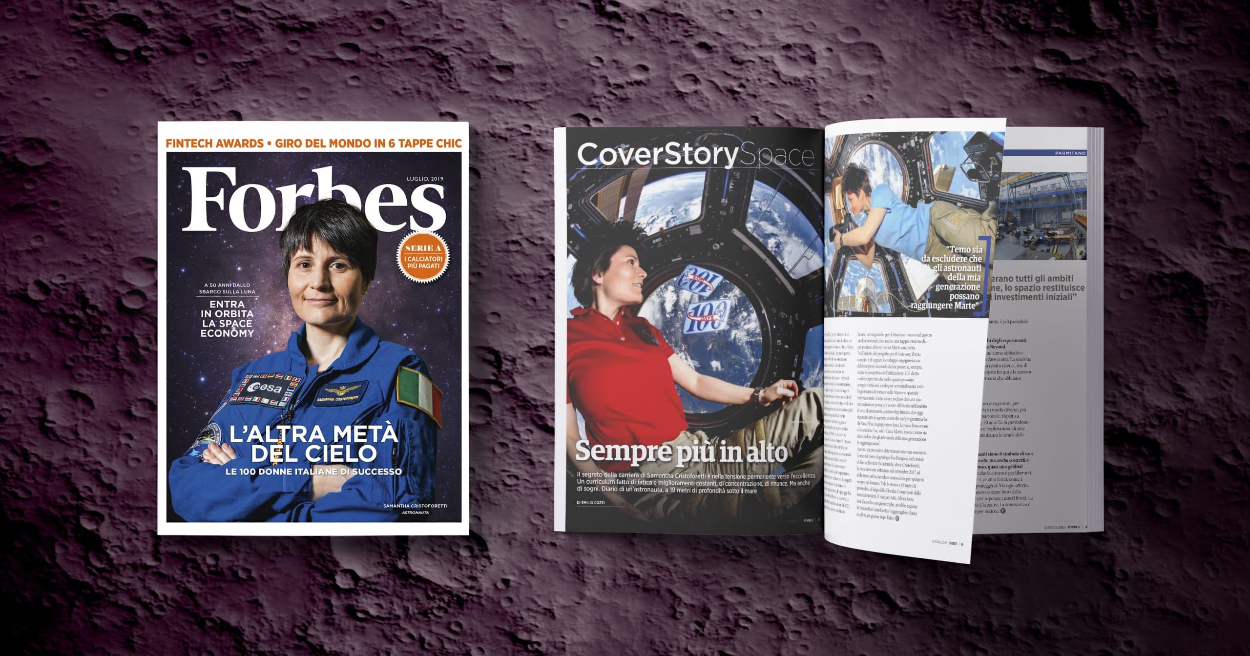 Forbes di luglio porta in edicola la Space Economy