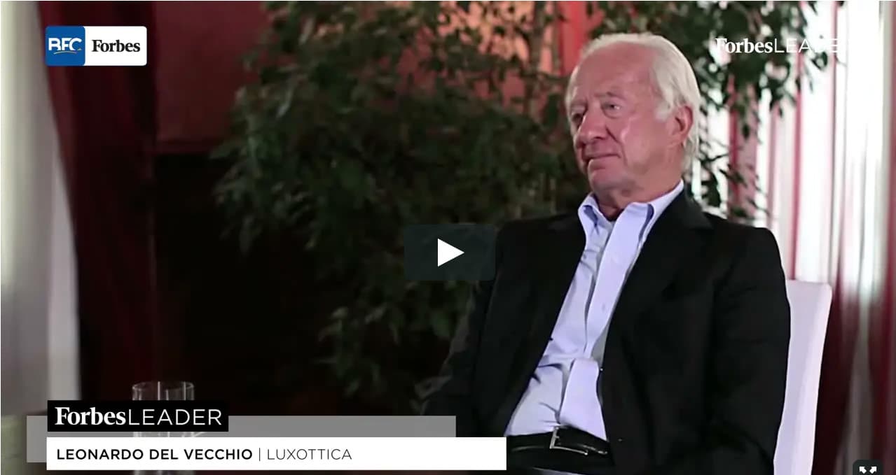 VIDEO &#8211; Leonardo Del Vecchio racconta come è nato il mito Luxottica