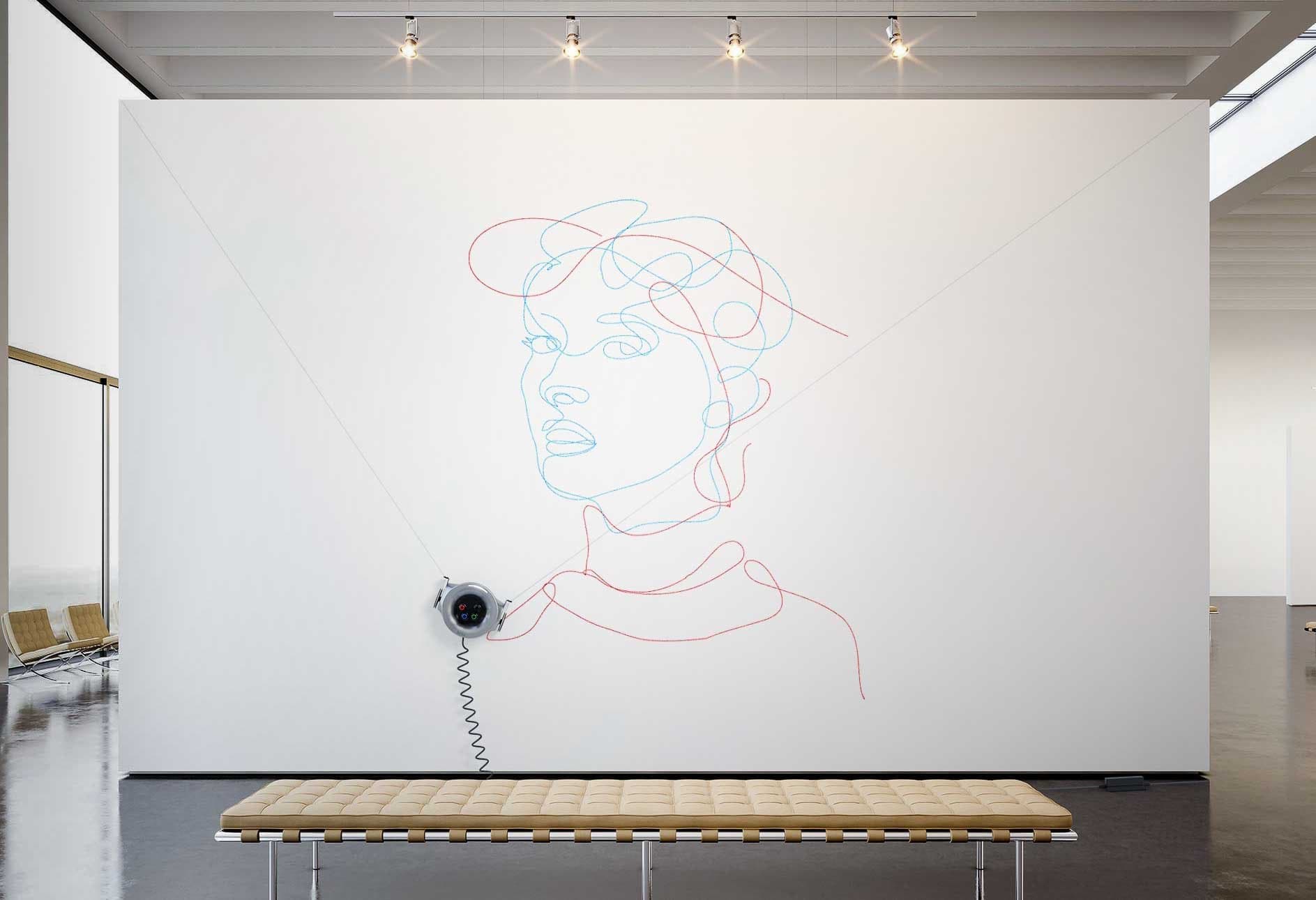 Questo robot decora i muri secondo i vostri desideri (e poi cancella)