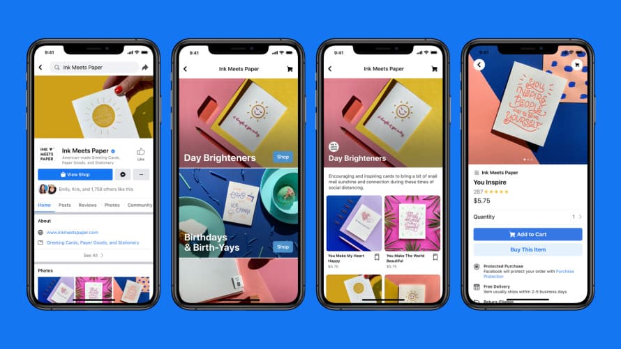 Facebook lancia Shops, il social commerce per piccole imprese e marchi globali