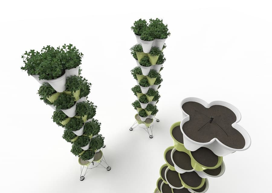 L’orto verticale creato in Italia che porta il chilometro zero sul balcone