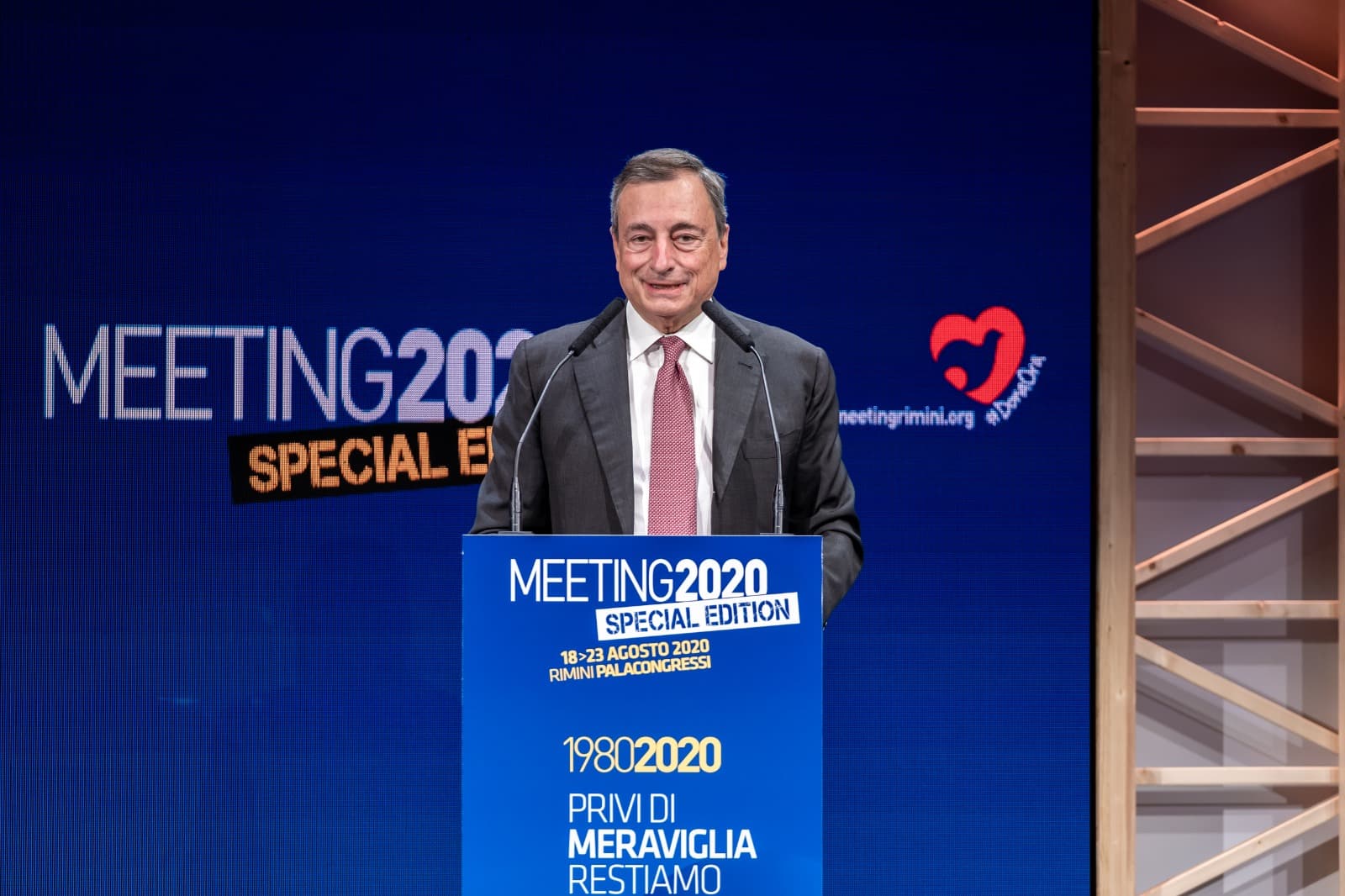 Cosa ha detto Mario Draghi al Meeting di Rimini