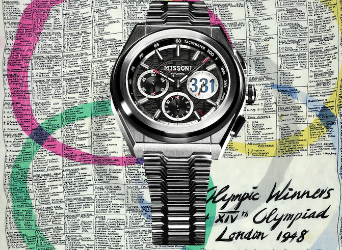 Un'edizione limitata di 331 orologi Missoni in ricordo dello stilista Ottavio alle Olimpiadi di Londra