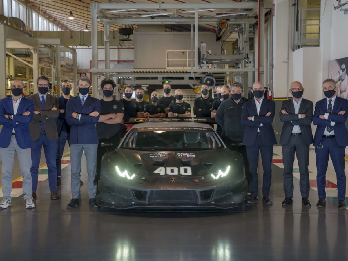 Lamborghini celebra la 400esima Huracán da corsa prodotta