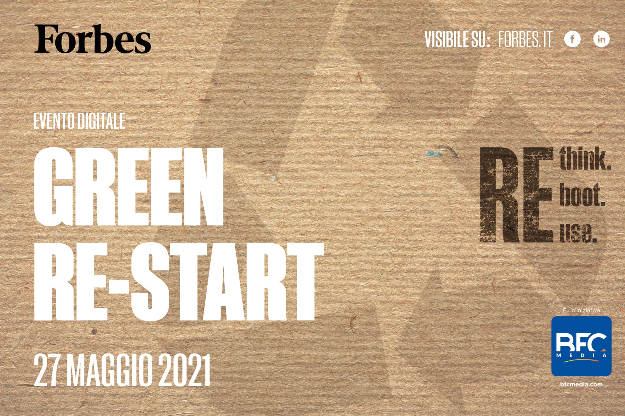 Arriva Forbes Green Re-Start, l'evento dedicato alla sostenibilità e alla circular economy