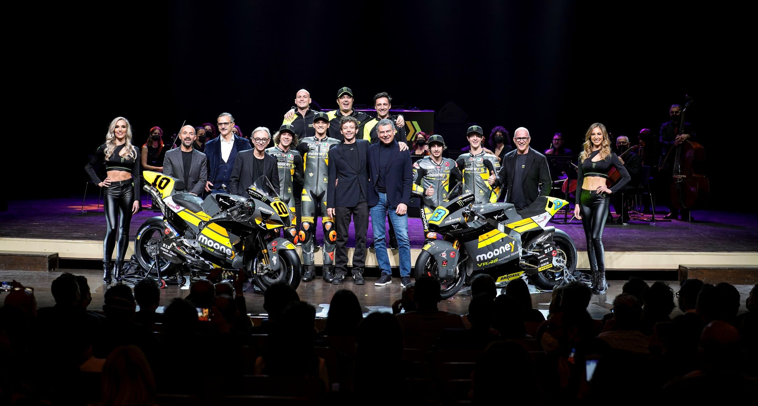 Valentino Rossi e la fintech Mooney presentano il nuovo team che correrà in MotoGP e Moto2