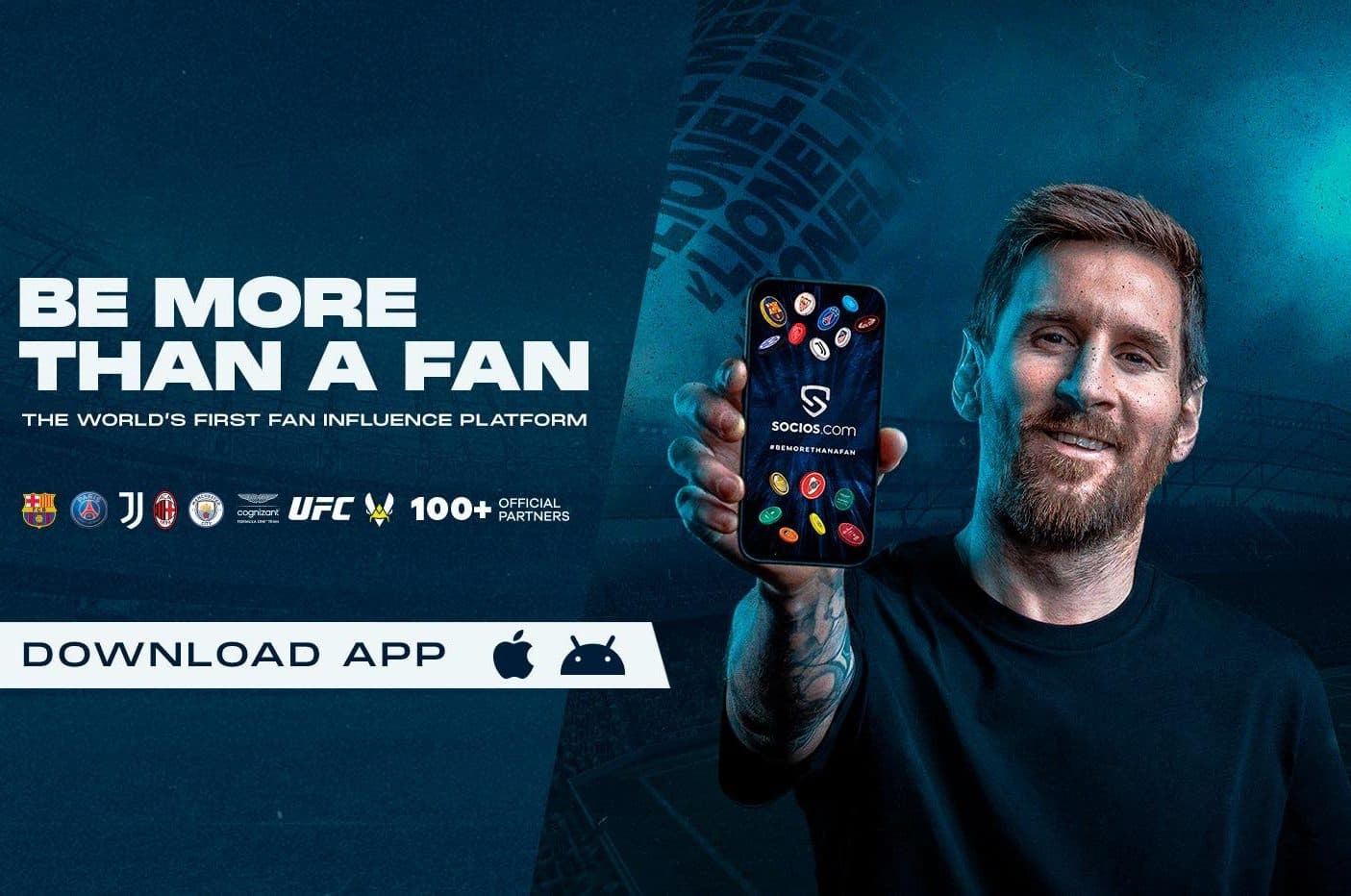 Lionel Messi diventa ambassador di Socios.com per 20 milioni di dollari