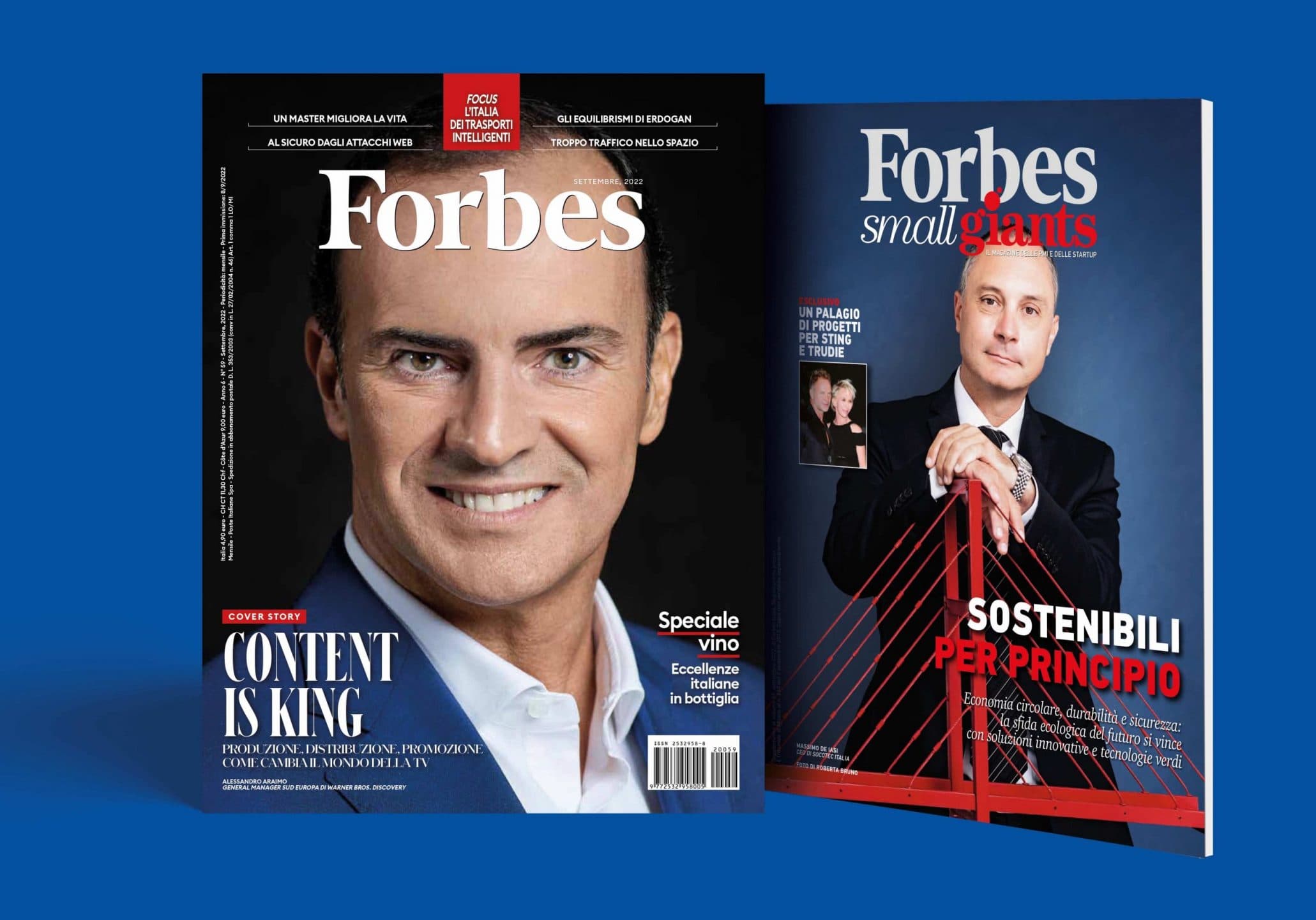 Forbes di settembre in edicola con il secondo numero di Small Giants