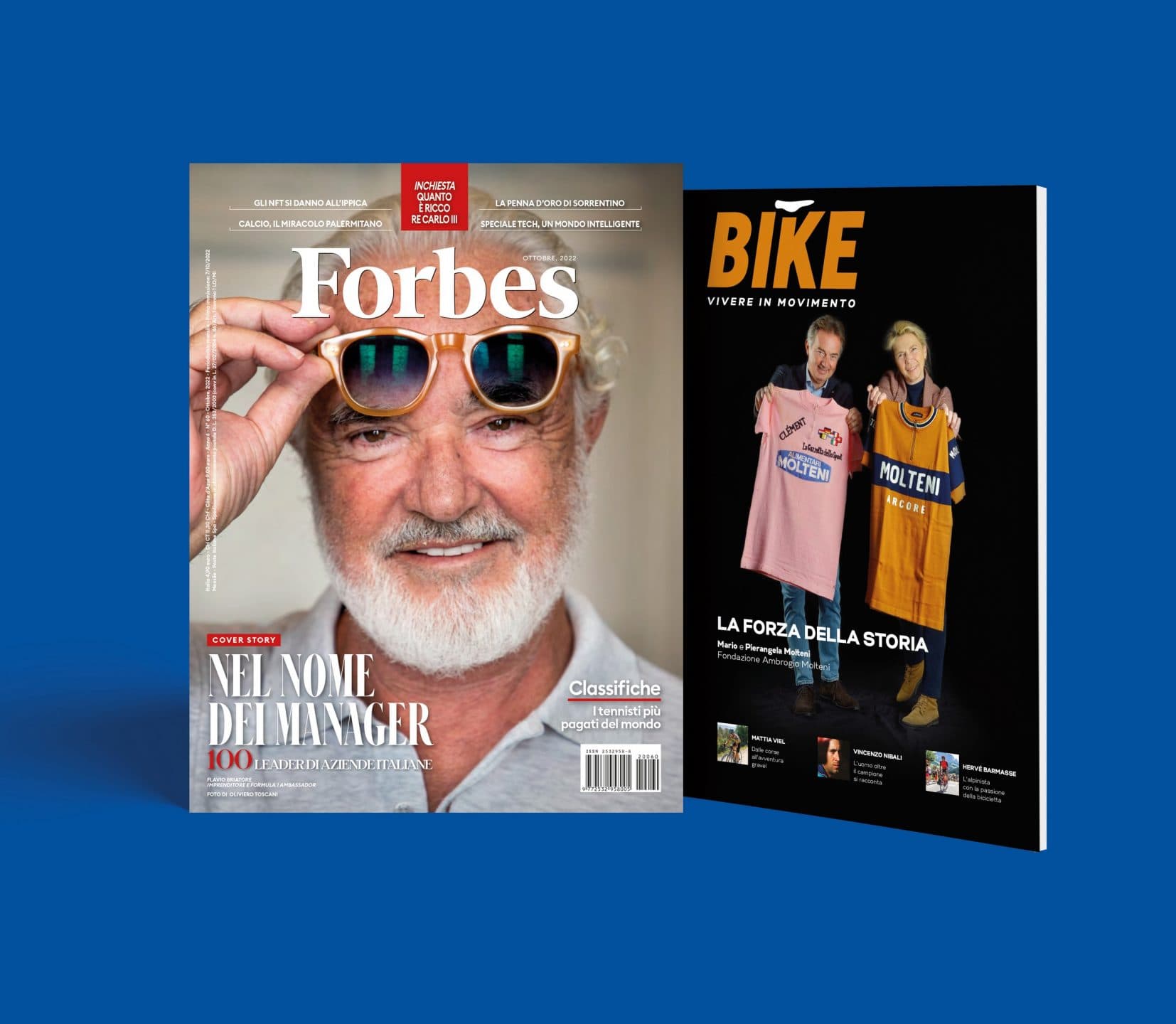 Forbes di ottobre in edicola con l'intervista a Flavio Briatore, la top 100 dei manager italiani e il nuovo Bike