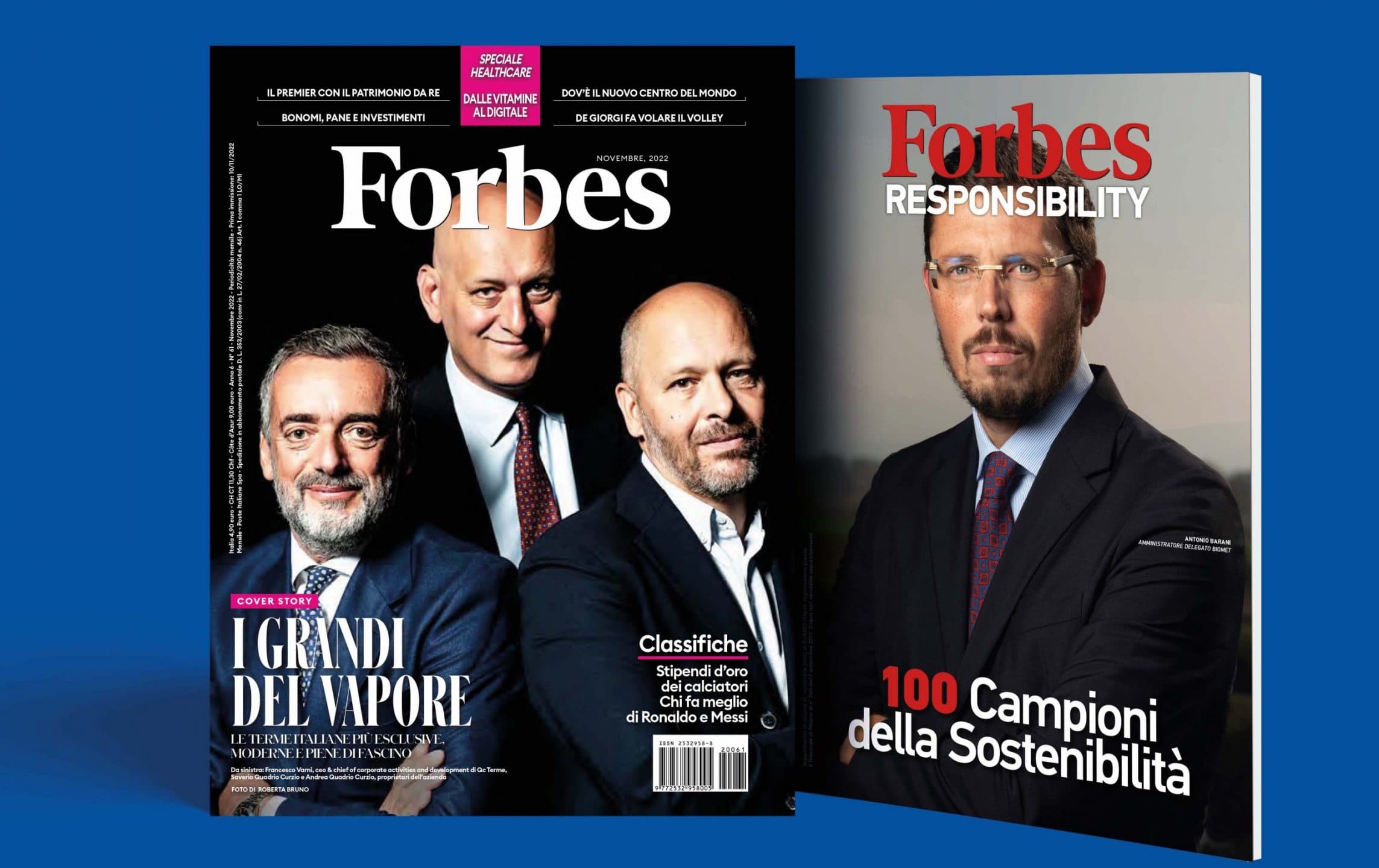 In edicola il nuovo numero di Forbes insieme all'allegato sui 100 campioni della sostenibilità