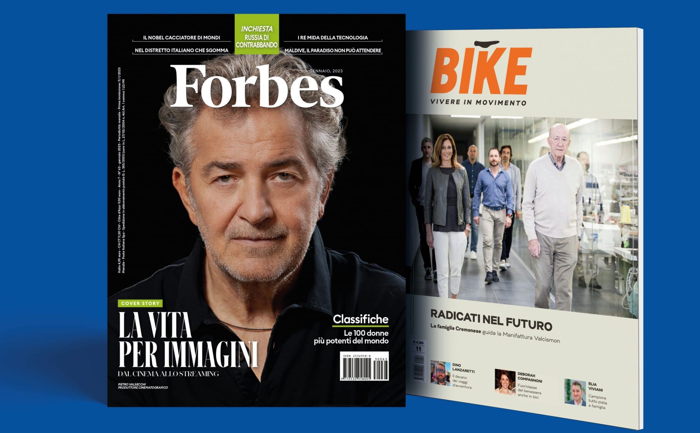 Forbes di gennaio in edicola insieme all'allegato Bike