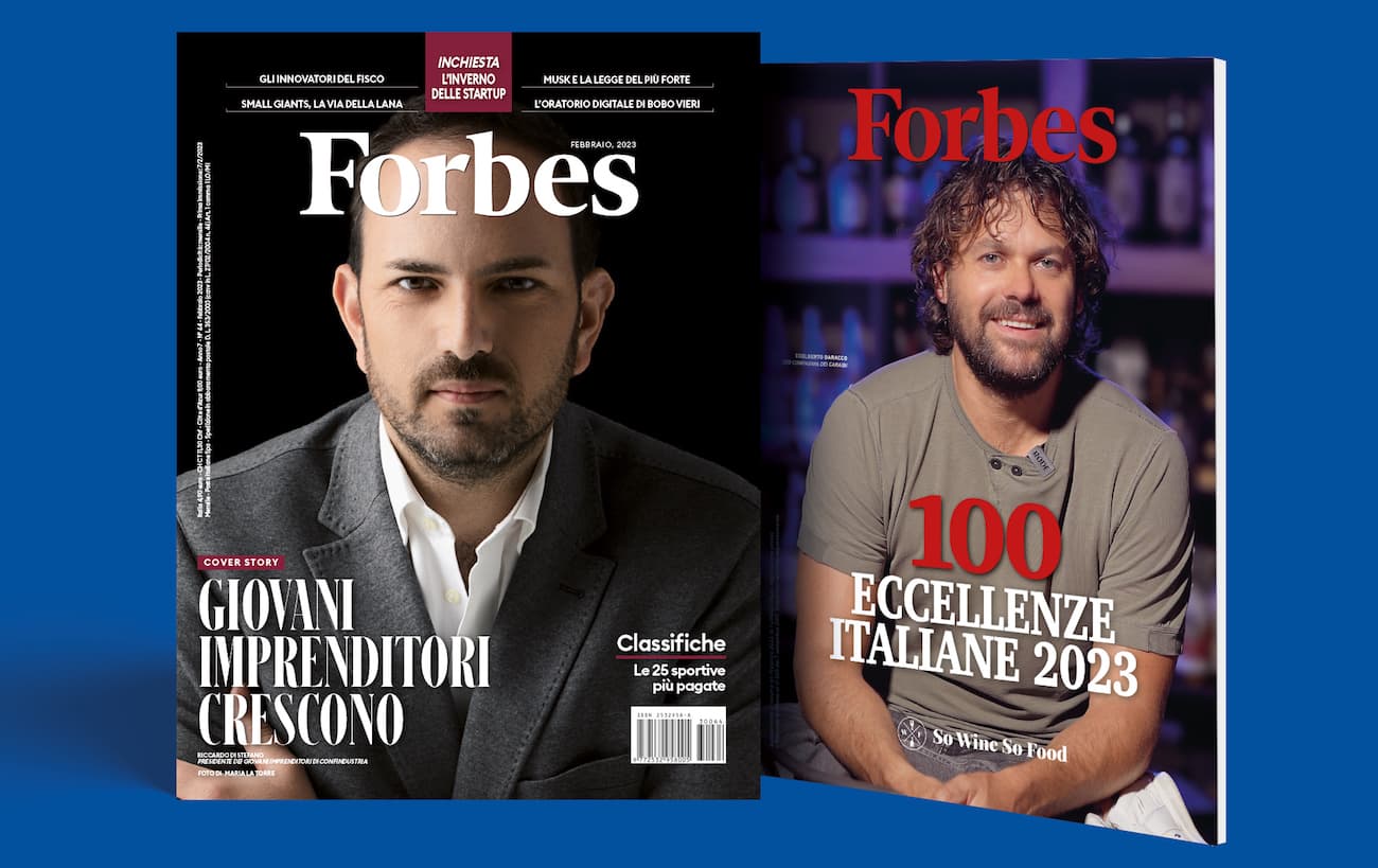 Forbes di febbraio è in edicola con l'allegato sulle 100 eccellenze