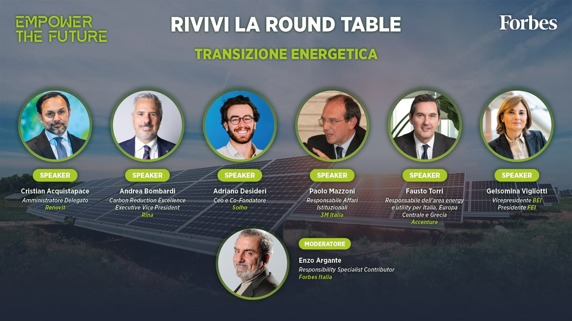 Forbes Empower The Future: rivivi la round table dedicata alla transizione energetica