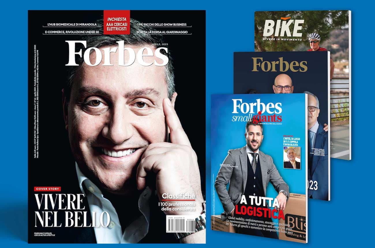 Forbes di aprile in edicola con tre allegati speciali