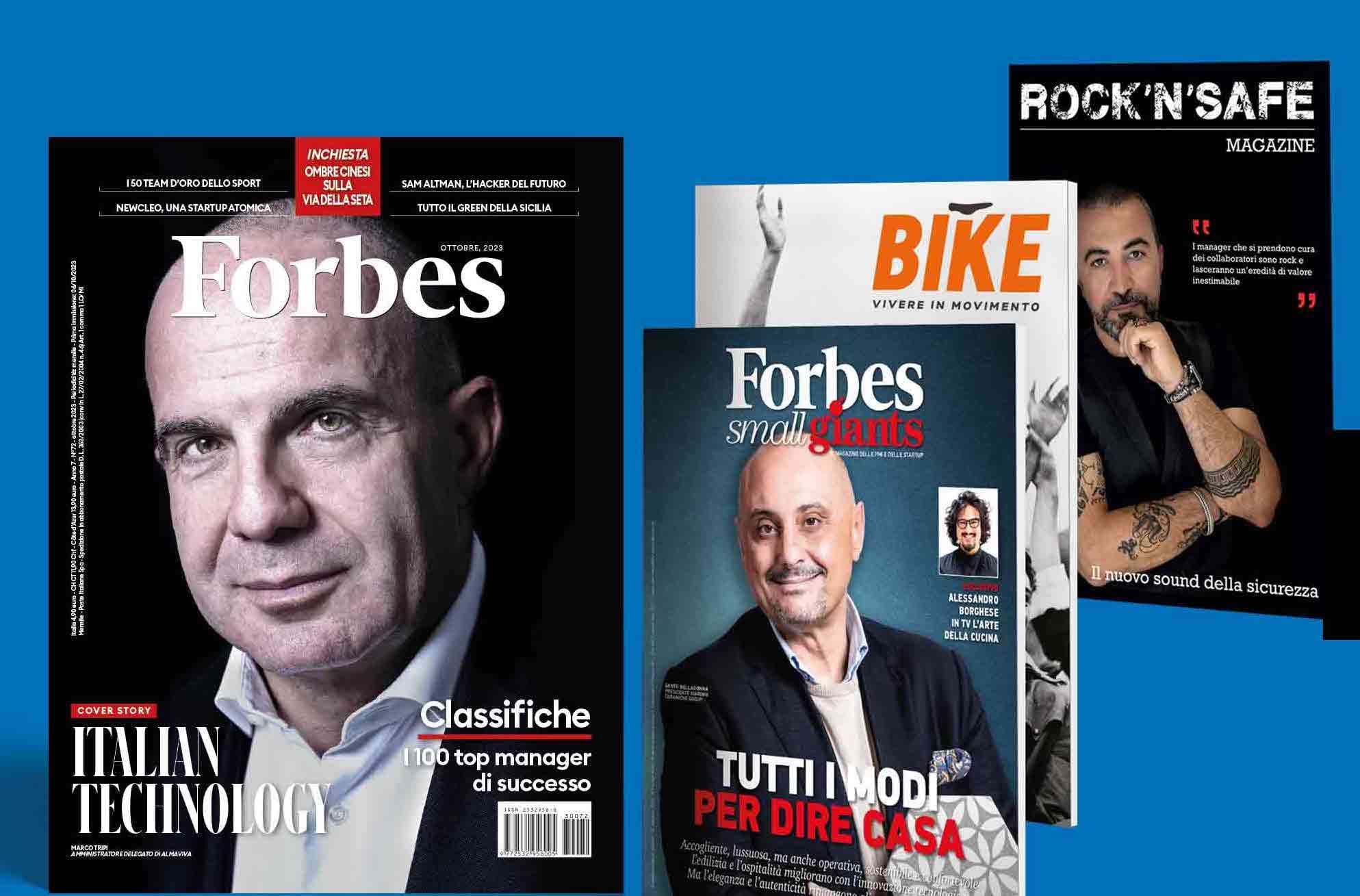 Forbes di ottobre in edicola con i 100 top manager