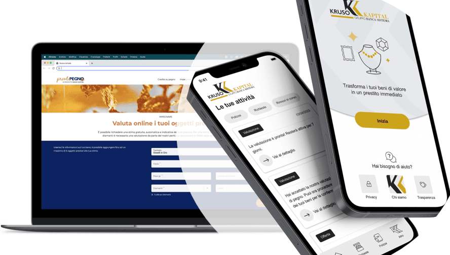Kruso Kapital lancia la prima app che digitalizza il servizio di prestito su pegno