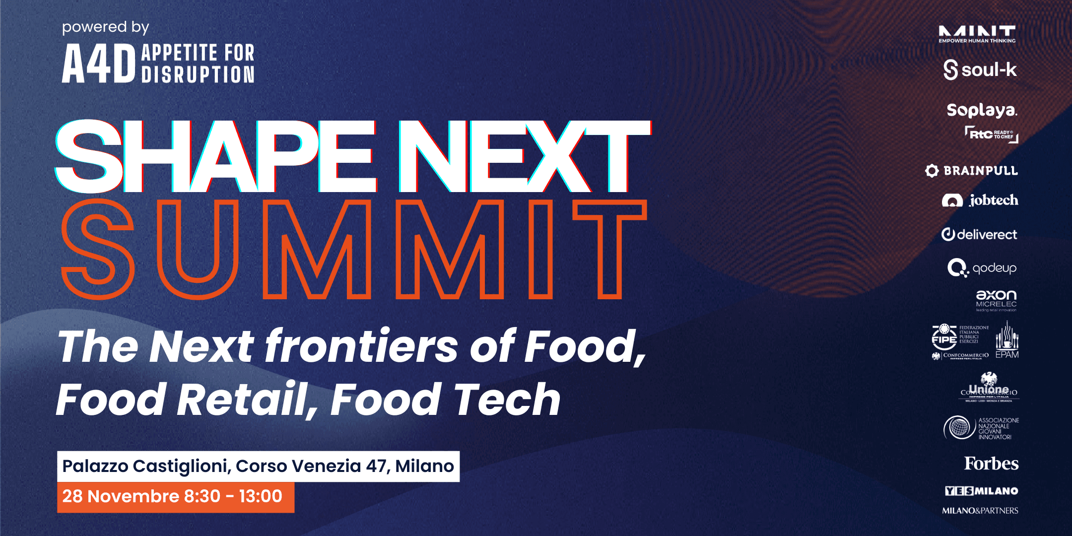 Appuntamento con il futuro grazie a Shape Next Summit, l’evento che celebra l'innovazione nel settore food