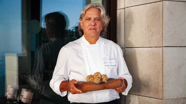 Giorgio Locatelli inaugura la stagione del tartufo. A Cipro va in scena il suo menu degustazione dedicato alla tradizione italiana