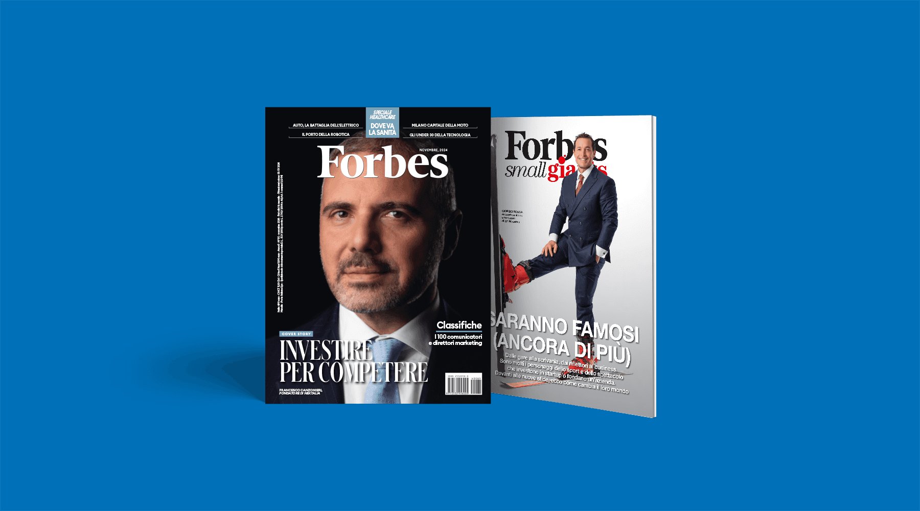 Forbes di Novembre è in edicola con la lista dei 100 comunicatori e direttori marketing e l'allegato Small Giants