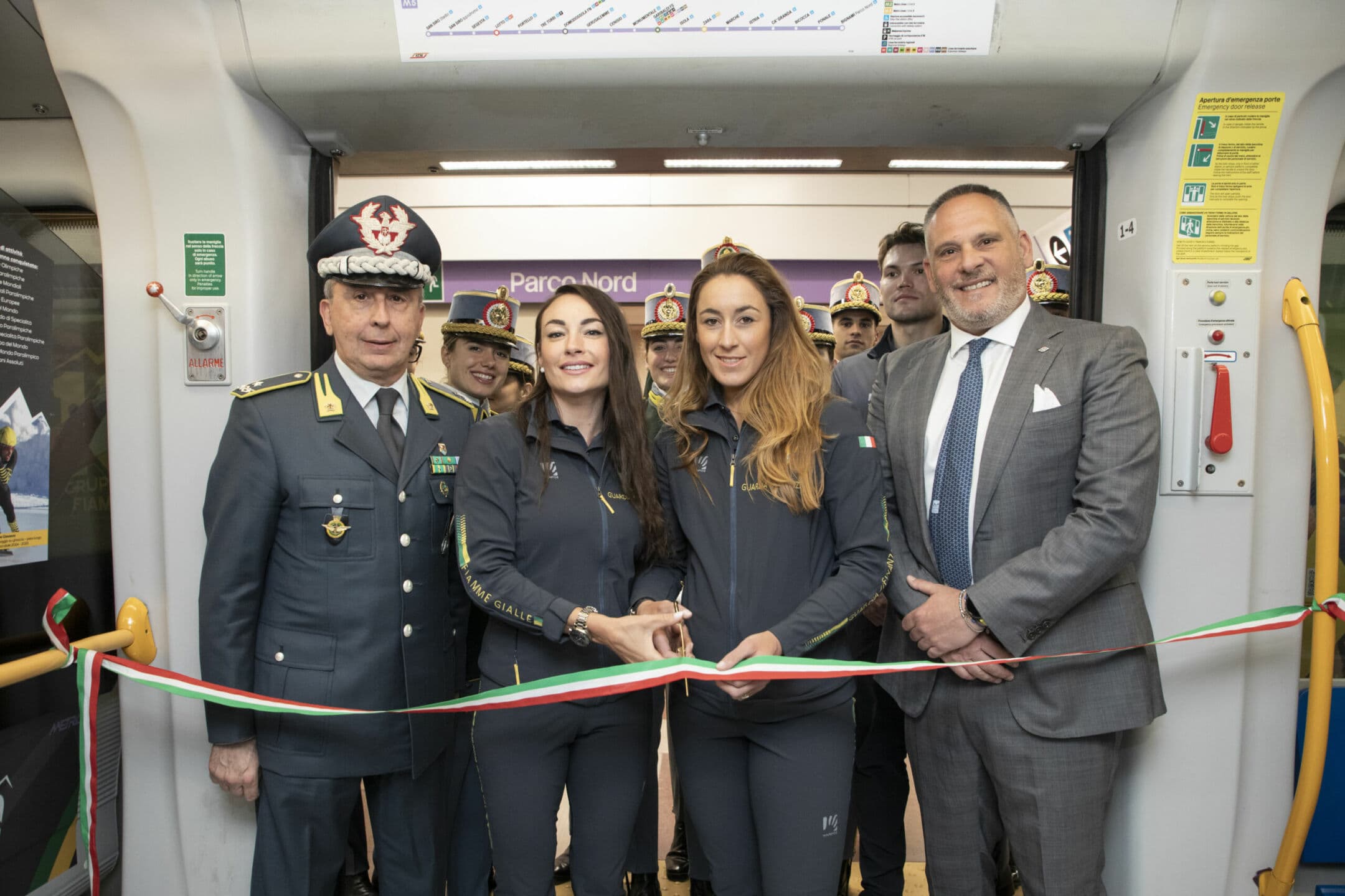 Milano: la linea 5 diventa metropolitana dello sport per il centenario delle Fiamme Gialle