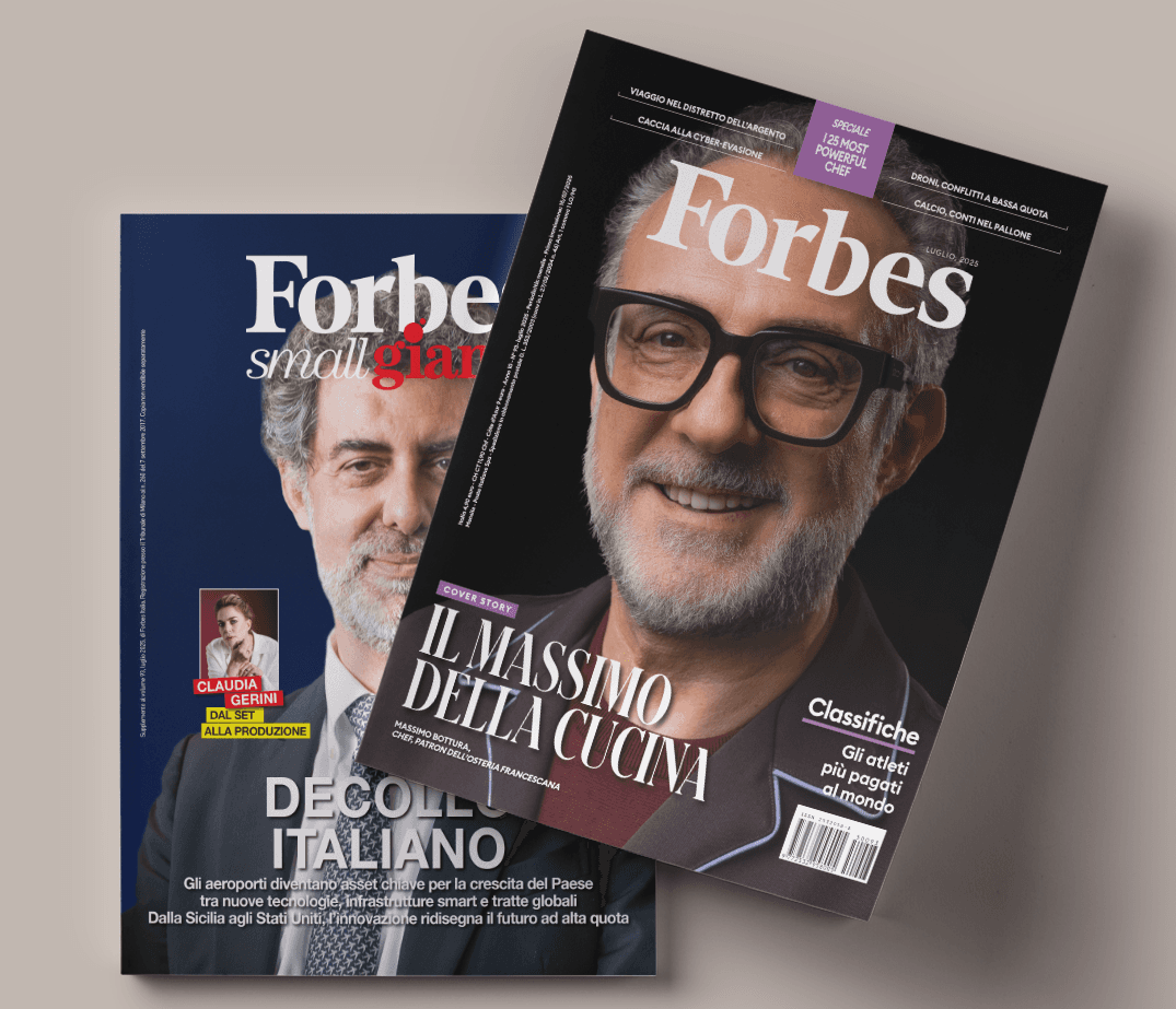 Forbes di luglio in edicola con la storia di Massimo Bottura e l'allegato Small Giants