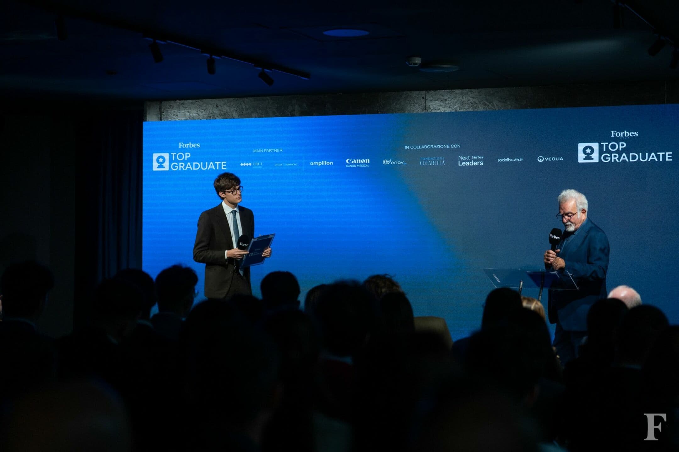 Sul palco i Top 100 Graduates di Forbes: le tesi che disegnano l'impresa innovativa