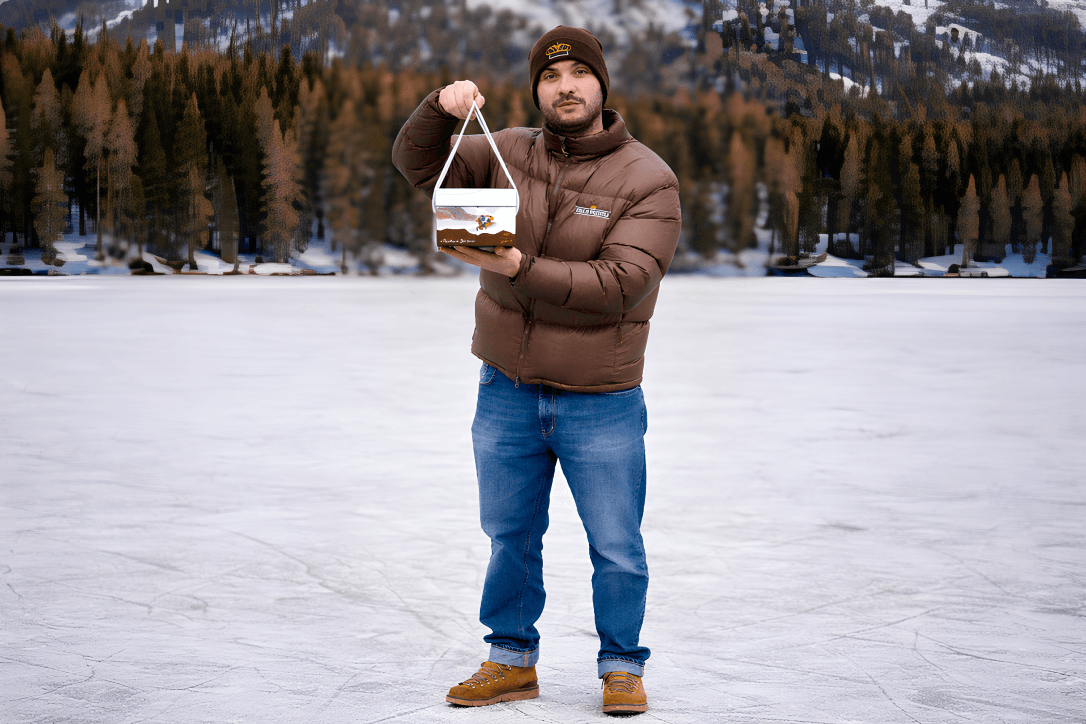 Quando il lusso che diventa esperienza: il panettone di Italo Vezzoli incontra il lago ghiacciato di St. Moritz