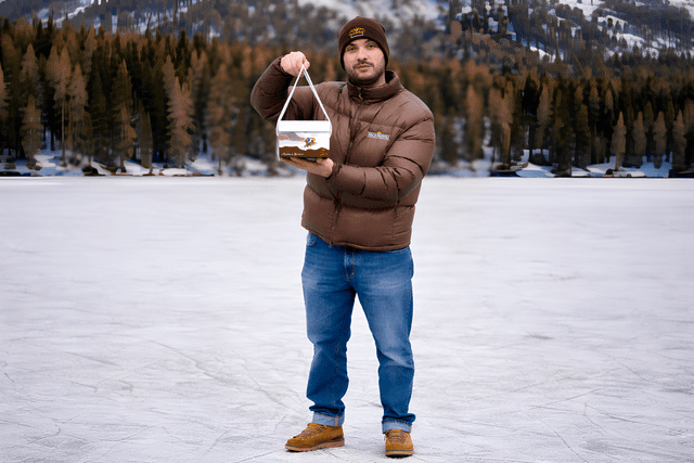 Quando il lusso che diventa esperienza: il panettone di Italo Vezzoli incontra il lago ghiacciato di St. Moritz