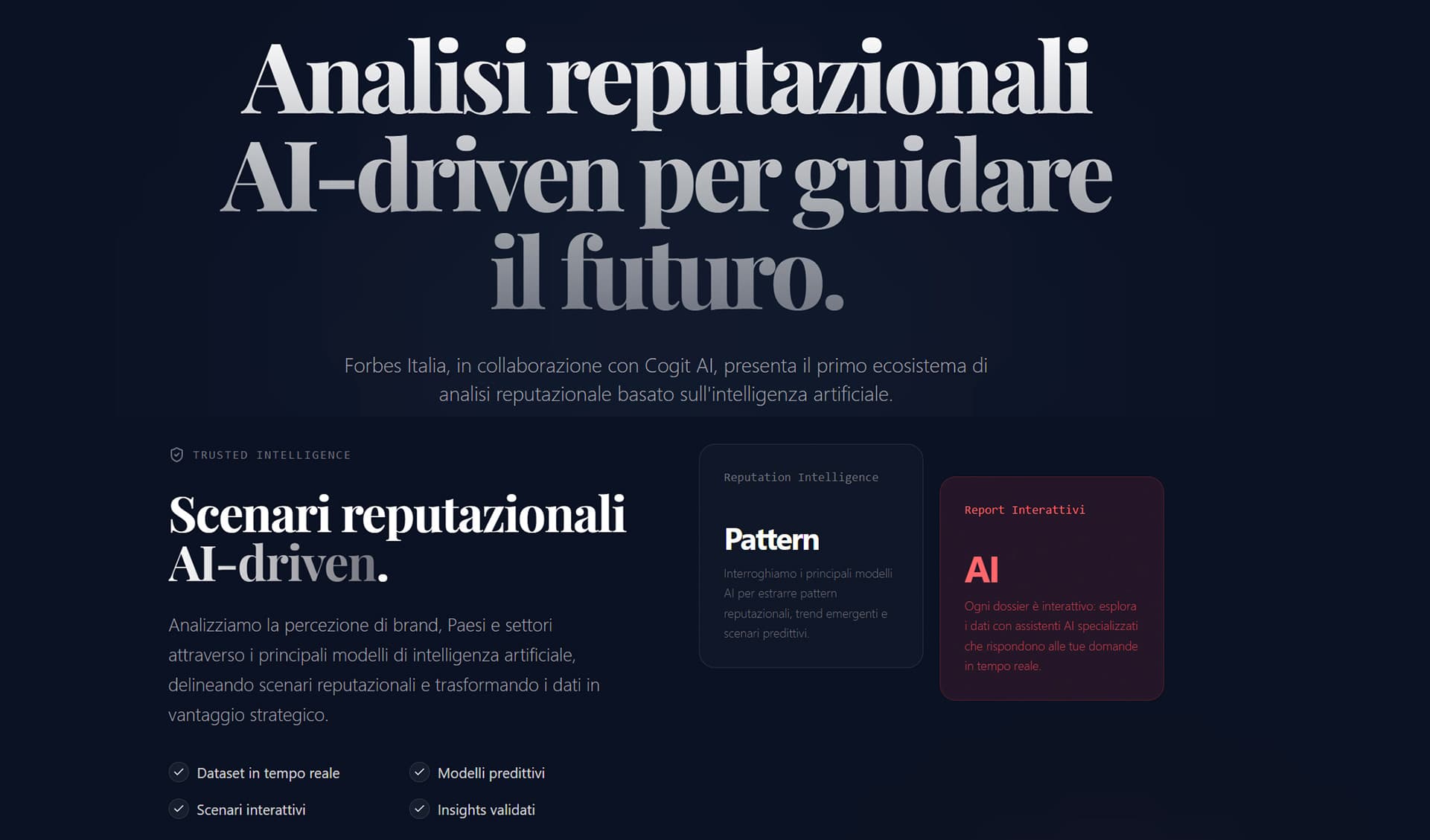 La reputazione aziendale nell’era dell’AI: il nuovo modello di Forbes e CogitAI