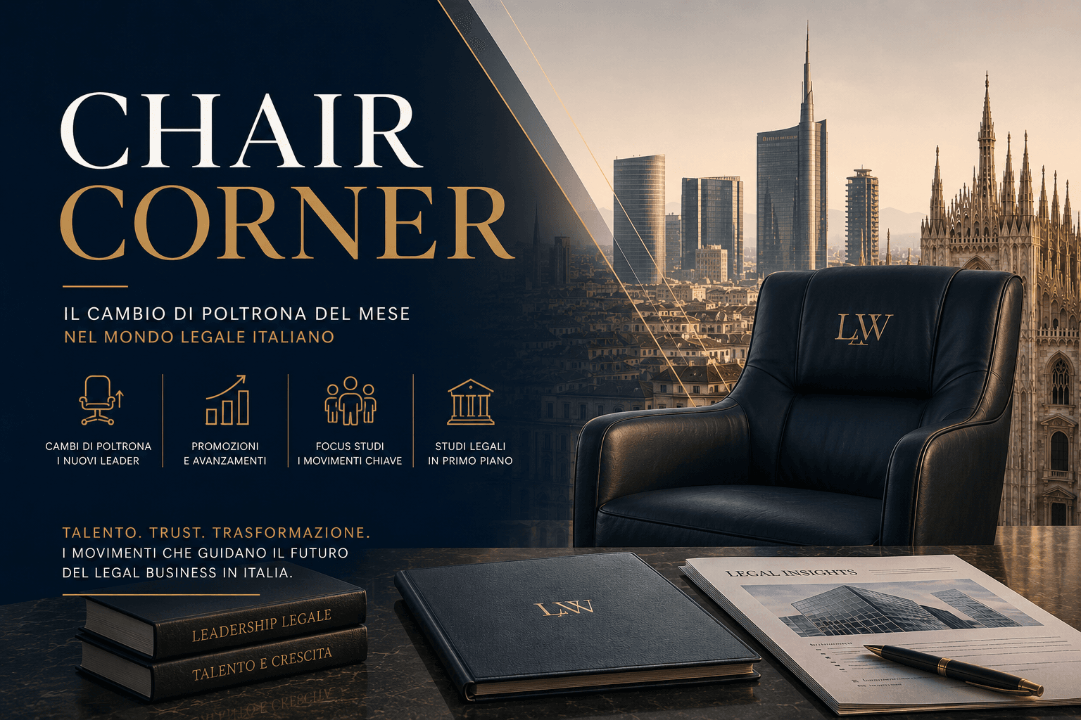 Chair Corner Aprile – I cambi di poltrona del mese tra gli studi di successo