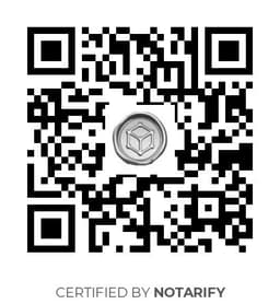 QR Code certificazione Notarify