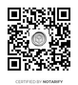 QR Code certificazione Notarify