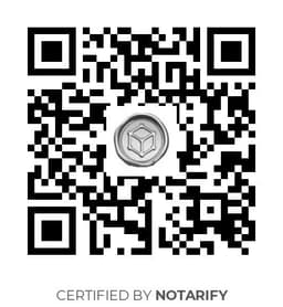 QR Code certificazione Notarify
