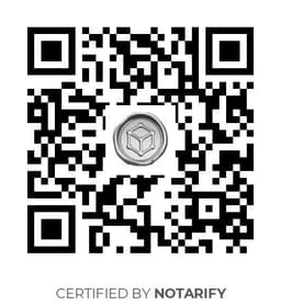 QR Code certificazione Notarify