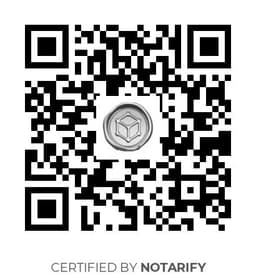 QR Code certificazione Notarify