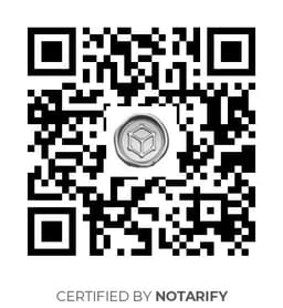 QR Code certificazione Notarify