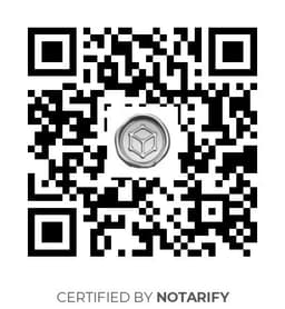 QR Code certificazione Notarify