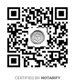 QR Code certificazione Notarify