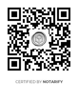 QR Code certificazione Notarify