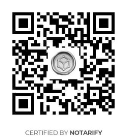QR Code certificazione Notarify