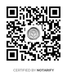 QR Code certificazione Notarify