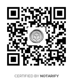 QR Code certificazione Notarify