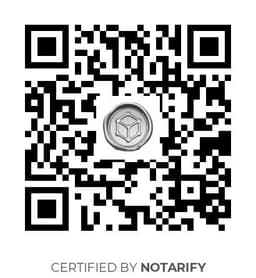 QR Code certificazione Notarify