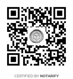 QR Code certificazione Notarify